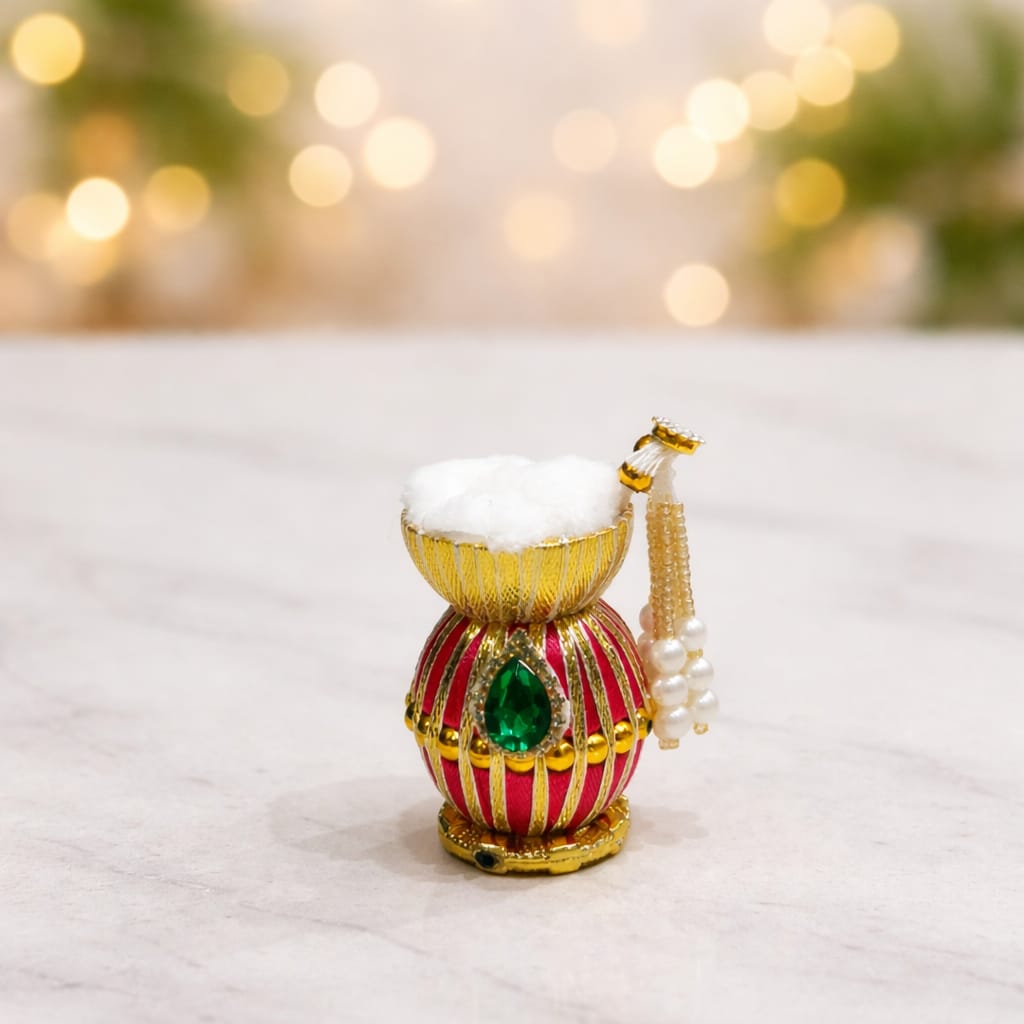 Handmade Krishna Ji Butter Pot for Shringar & Pooja