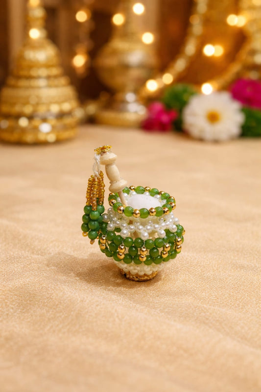 Green Pearl Matki for Laddu Gopal