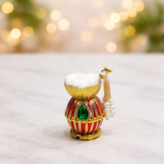 Handmade Krishna Ji Butter Pot for Shringar & Pooja